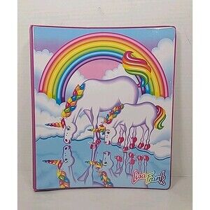 Lisa Frank Happy 30th Birthday Unicorn Binder Folder